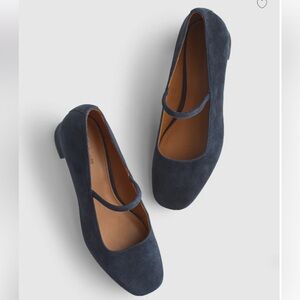 Madewell Greta Pump Suede Juniper Berry